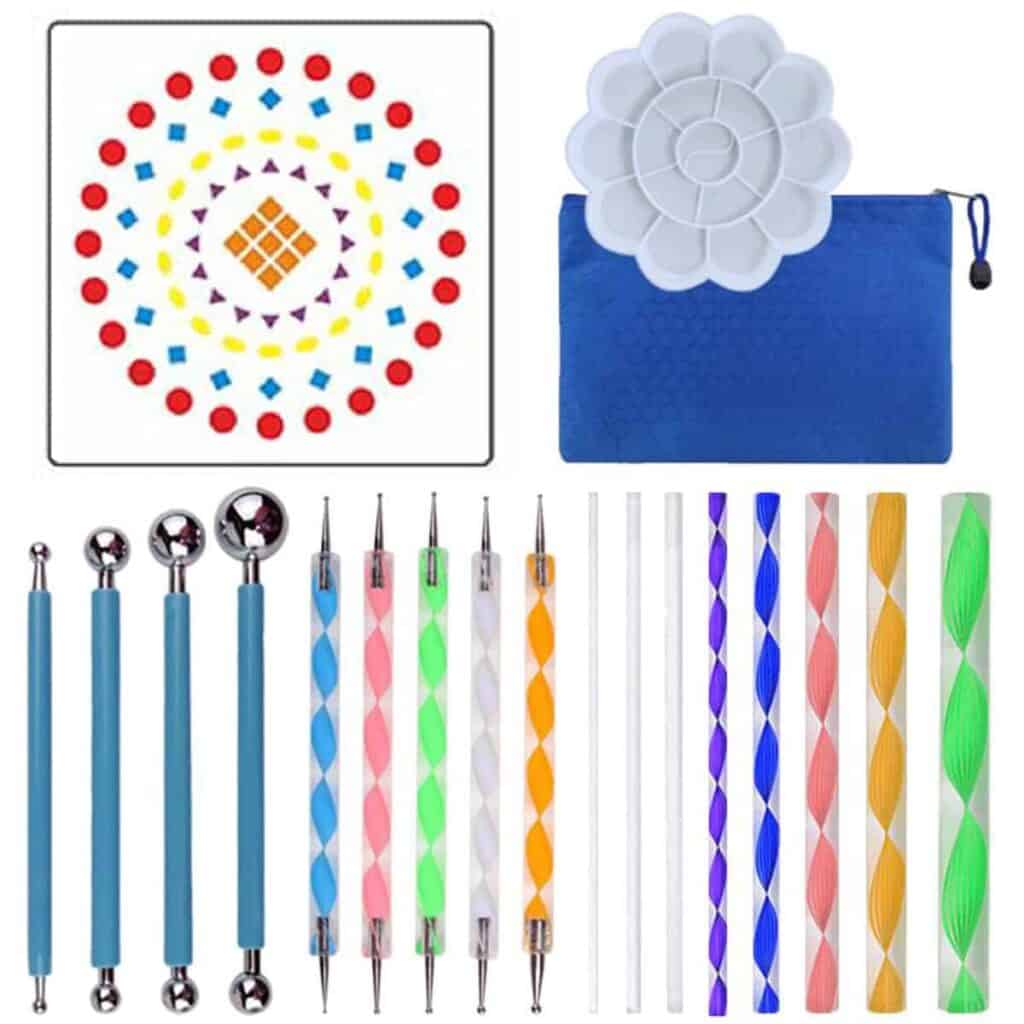  Mandala Crafts Kit de herramientas de modelo, herramientas de  construcción de hobby, juego básico con pinzas para maquetas de pasatiempos  para casa de muñecas de automóvil modelo de plástico : Arte