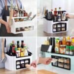 COOKINNY®️ Organizador de especias para encimera multifuncional