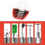 FIXOMA® Extractor de tornillos - Kit de herramientas para quitar tornillos rotos y dañados
