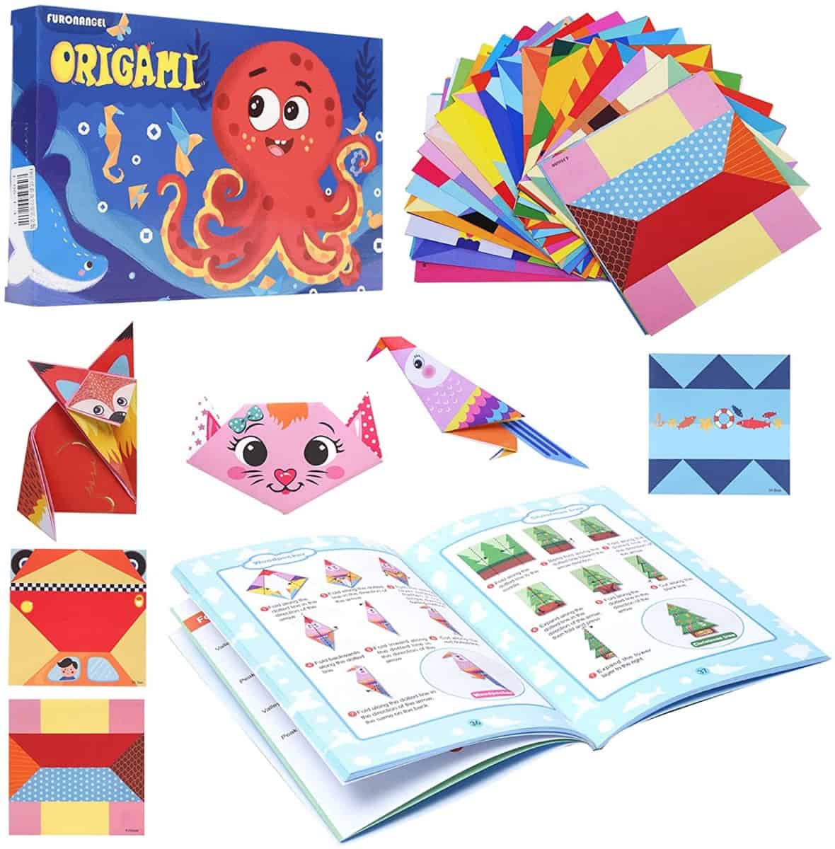 Kit de Papel para hacer Origami de Colores