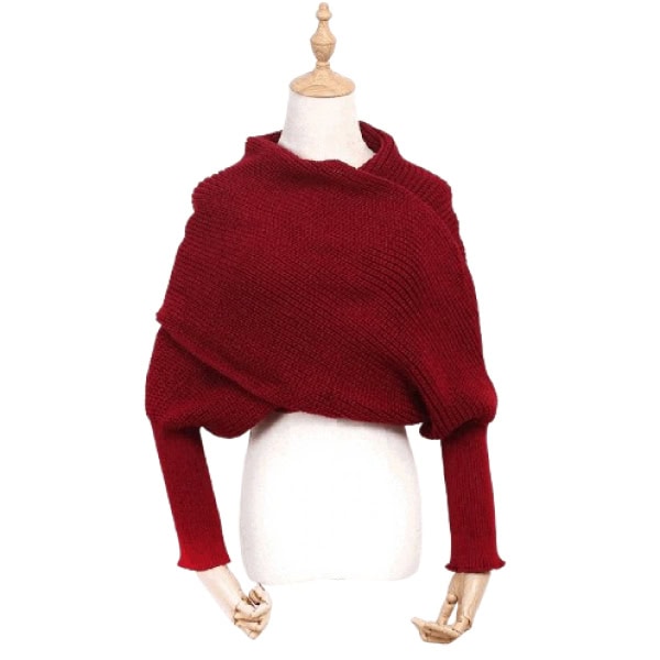 Bufanda de lana con mangas