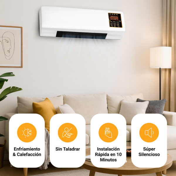 Enchantia – ventilador de enfriamiento y calefacción instalable sin perforar - Imagen 5