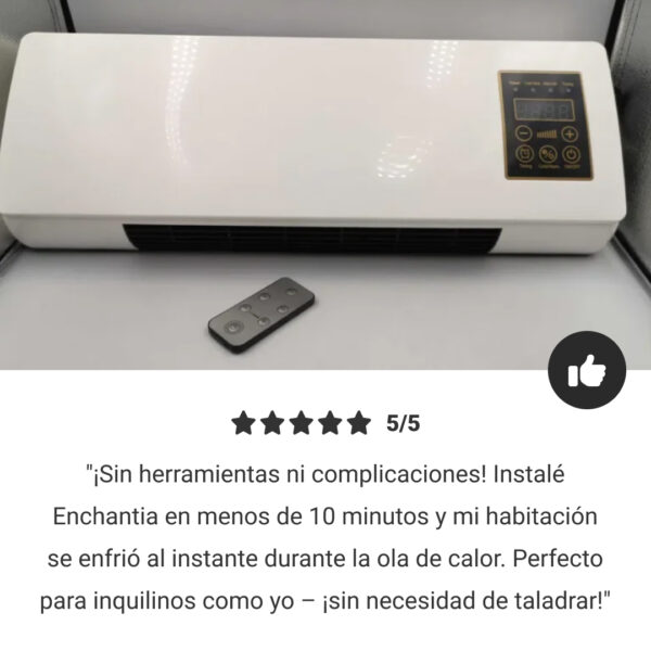 Enchantia – ventilador de enfriamiento y calefacción instalable sin perforar - Imagen 7