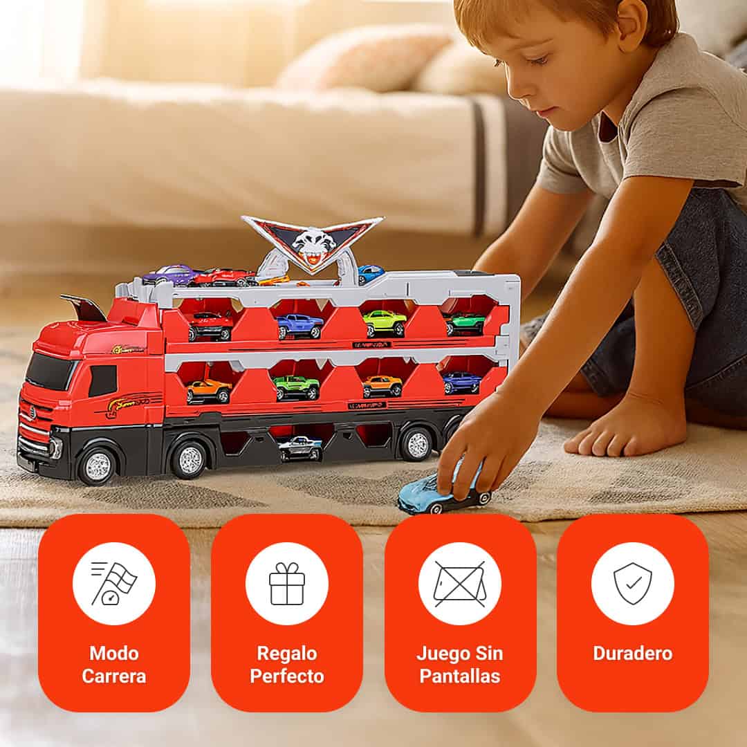 RACERTRUCK™ MEGA CAMIÓN PARA COCHES EXPANDIBLE - Imagen 4