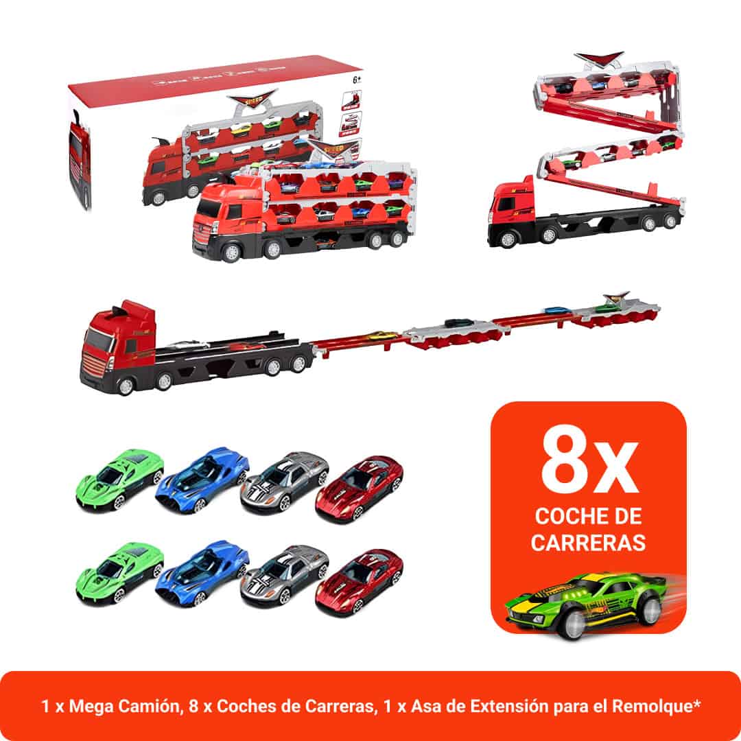 RACERTRUCK™ MEGA CAMIÓN PARA COCHES EXPANDIBLE - Imagen 6