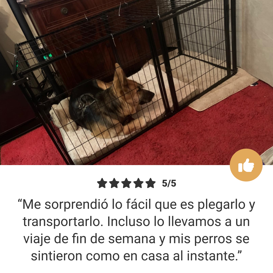 Pawz™ - Recinto plegable multifuncional para perros con puerta y techo removible - Imagen 6